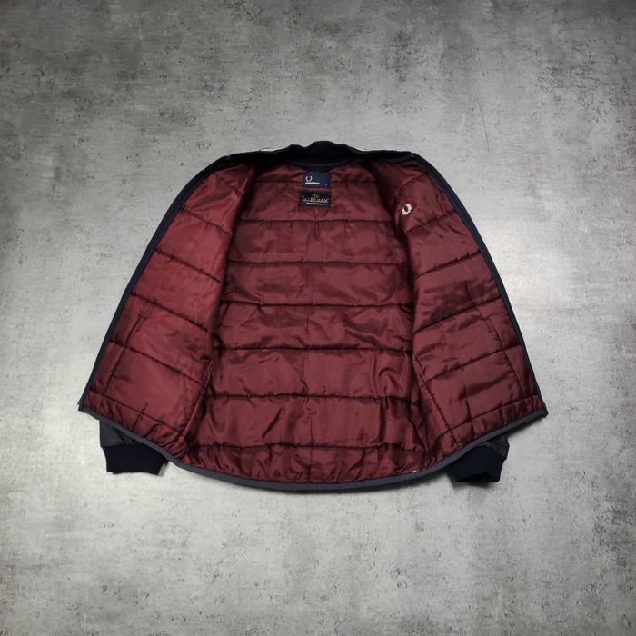 MĘSKA Kurtka PREMIUM Ocieplona Elegancka Bomber Fred Perry Logo Haft