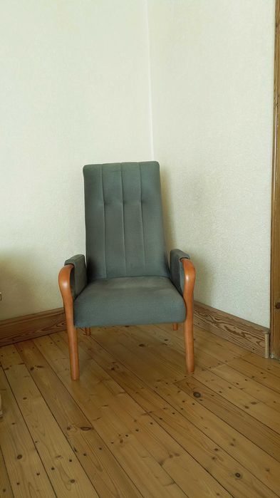 Fotel wypoczynkowy FACELIA II, szarozielony