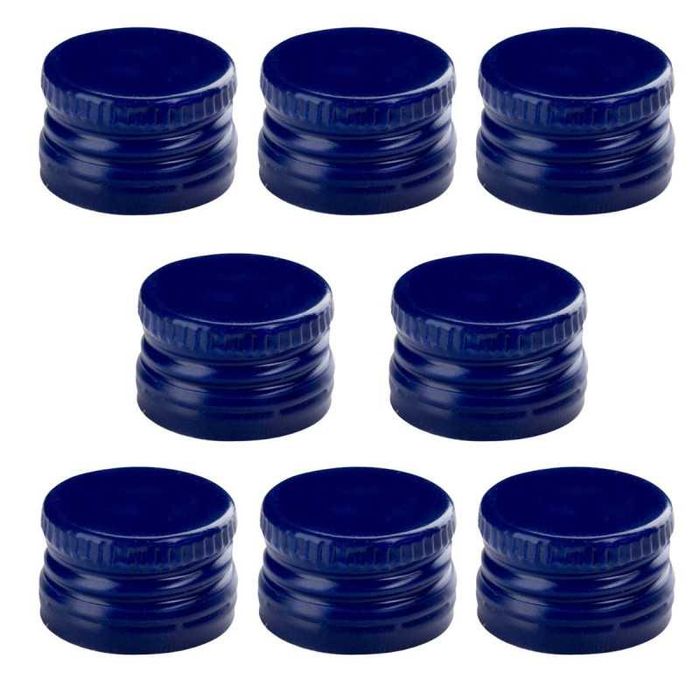 Zakrętki do butelek, różne kolory 28mm/18mm - 100 sztuk