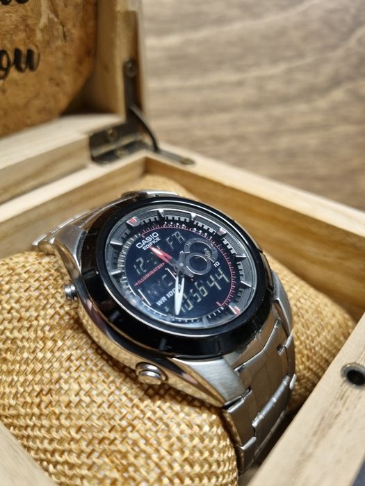 Casio Edifice EFA-119 zegarek analogowo-cyfrowy sprawny