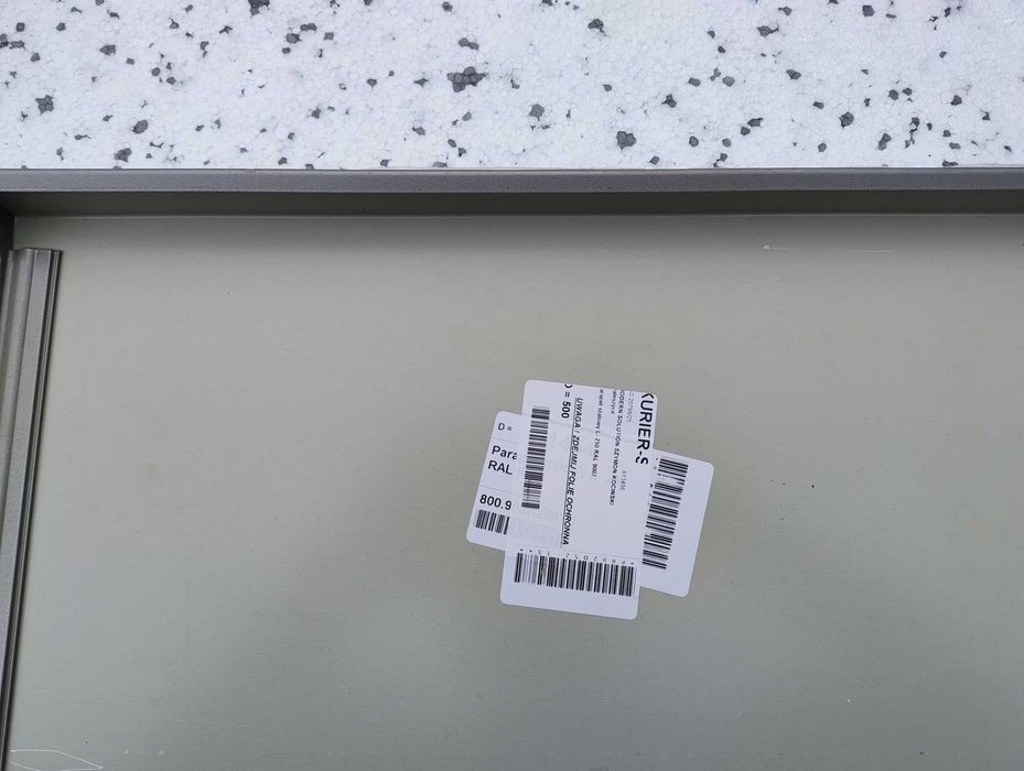 Parapet stalowy zewnętrzny szary - 50x25 RAL 9007 Modern Solution