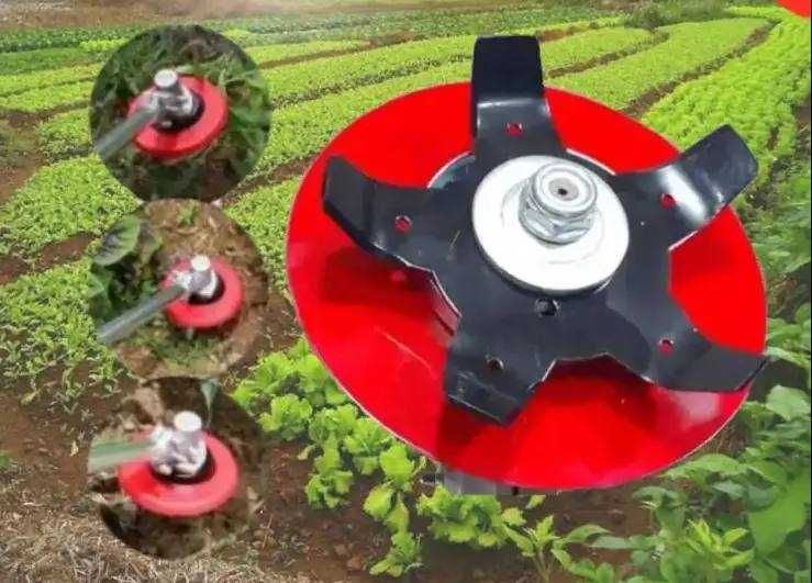 Розпушувач грунту для мотокоси (диск/голівка/