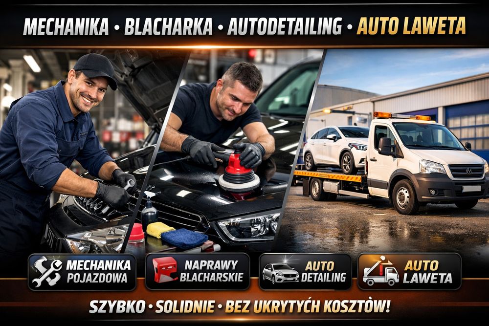 Kompleksowa Obsługa Samochodów – Mechanika • Blacharka • Detailing • L