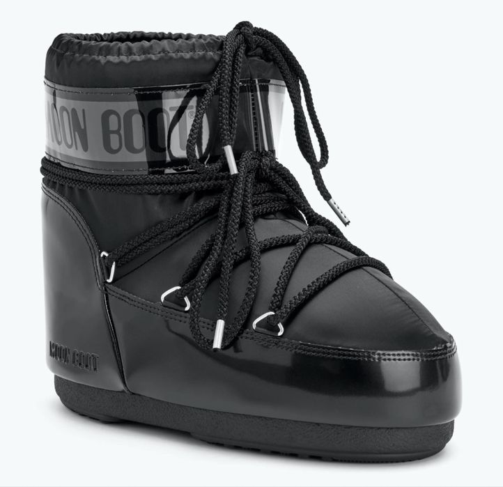 Śniegowce Moon Boot Icon Low Nylon Czarne Glance
