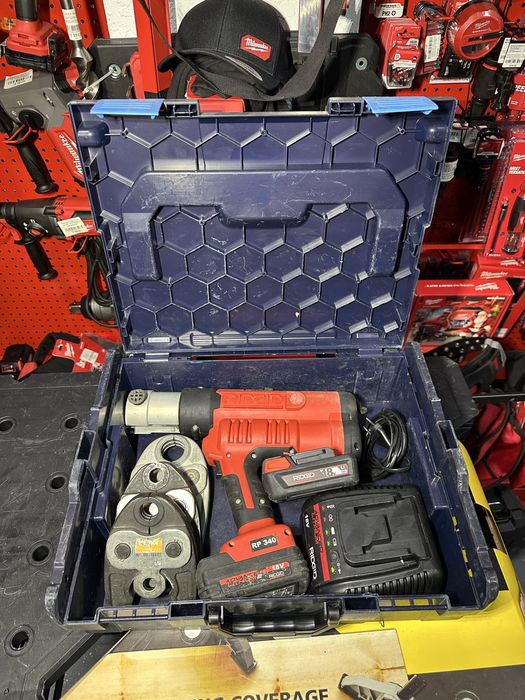 Прес електрогідравлічний RIDGID RP 340 радиальний прес rems