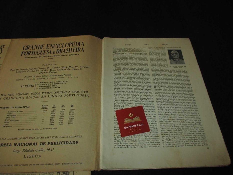 Conjunto RARO de Jornais Programas Bastos Guerra Imprensa e Teatro 1919–1947
