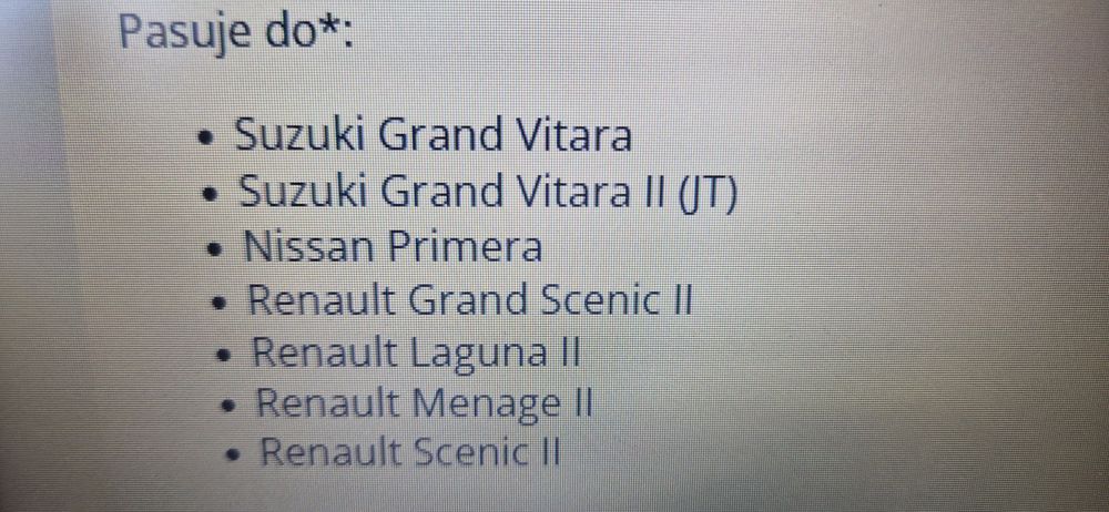Pompa wody Vitara II Scenic II Laguna II Megane II OE Nowa