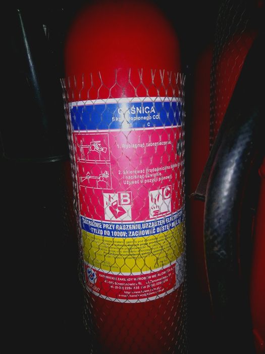 2x Gaśnica BC śniegowa CO2 5kg gaz techniczny