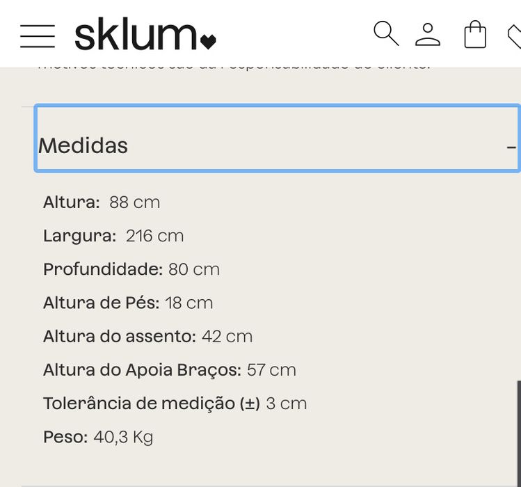 Sofá-cama Brion 3 lugares – Linho Bege Creme – Como Novo