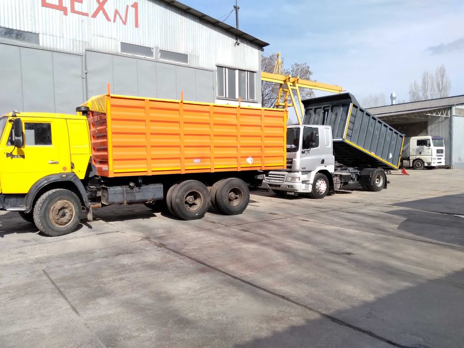 Замена самосвального кузова. Новые кузова. Зерновоз. Щебневоз