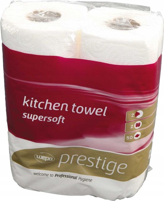 Ręcznik papierowy wepa prestige biały - 2 rolki