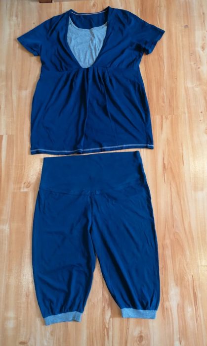 Zestaw bluzka do karmienia + spodnie roz XL