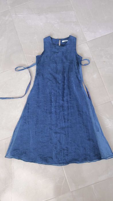 Нарядна сукня з органзи Marks&Spencer,синя д/дівчинки 5-11 роки Англія