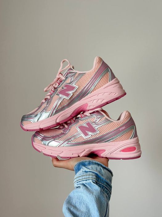 New Balance 740 Pink Silver Кросівки Нью Беланс Взуття Кроссовки Ретро