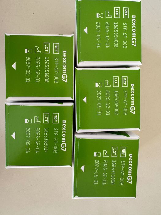 DexCom G-7 Nowe sensory z datą do 2027-05 Gazik gratis 5 szt
