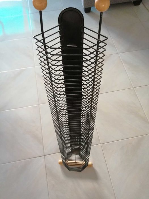Porta CDS metálico e Madeira
