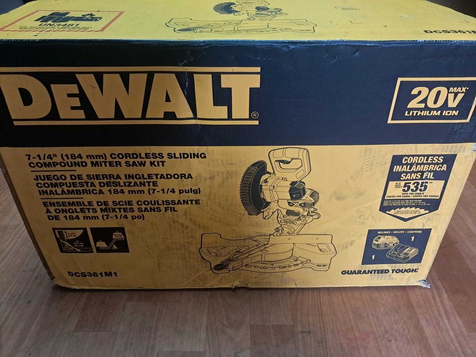 NOWA Akumulatorowa Piła Ukośnica DeWalt DCS361M1