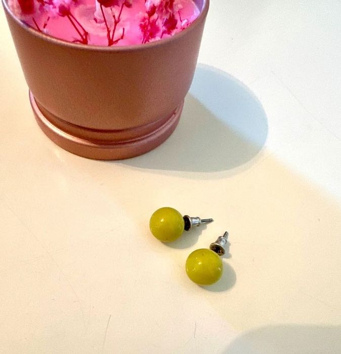 Śliczne żółte limonka szklane wkrętki