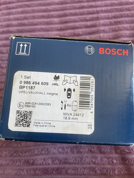 Klocki hamulcowe  BOSCH opel insignia przód