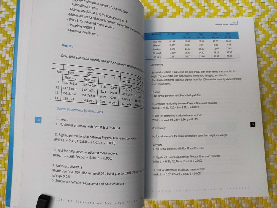 10 anos de actividade ciêntífica - A Prista - A Marques - José Maia