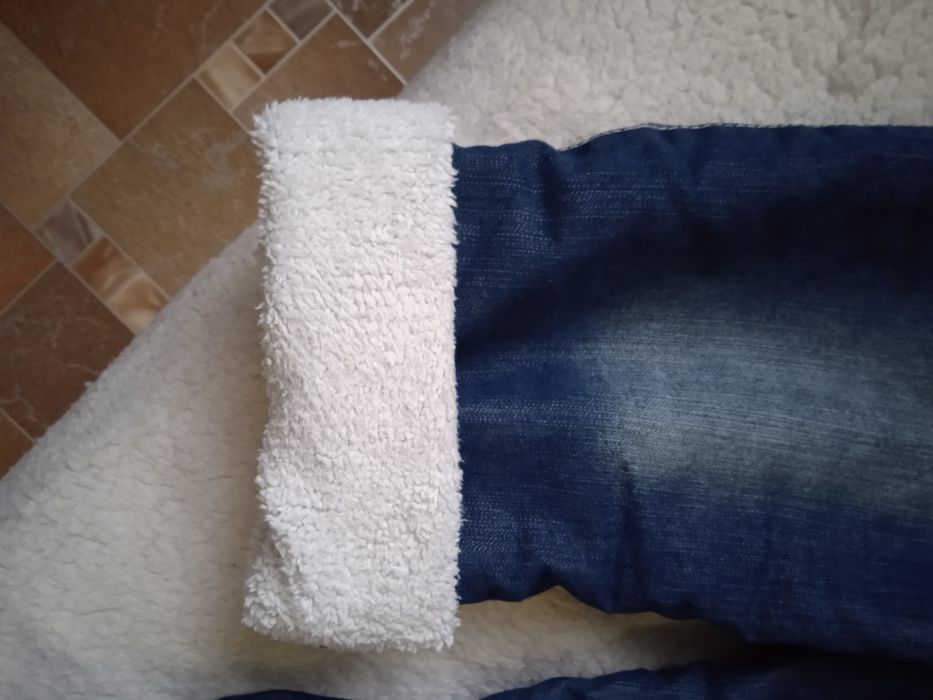 Джинсы на девочку утеплённые