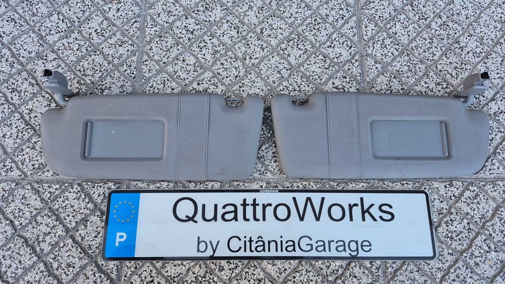 Palas sol iluminadas Audi A4 B5 A3 8L cinza facelift originais par