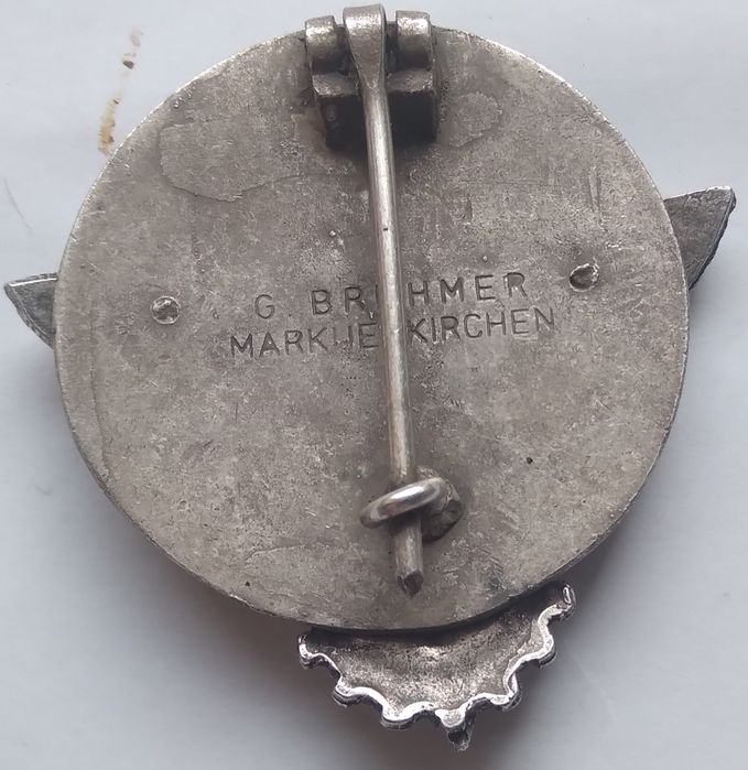 Oryginalna Odznaka Gausieger 1939 G. Brehmer Markneukirchen HJ Tombak