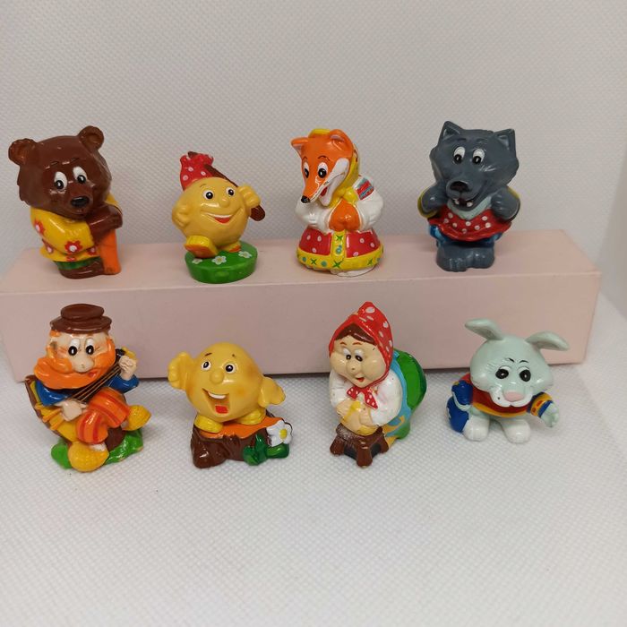 Колобок, Кіт, лисиця і півень, колекції  фігурок ландрін, Кіндер