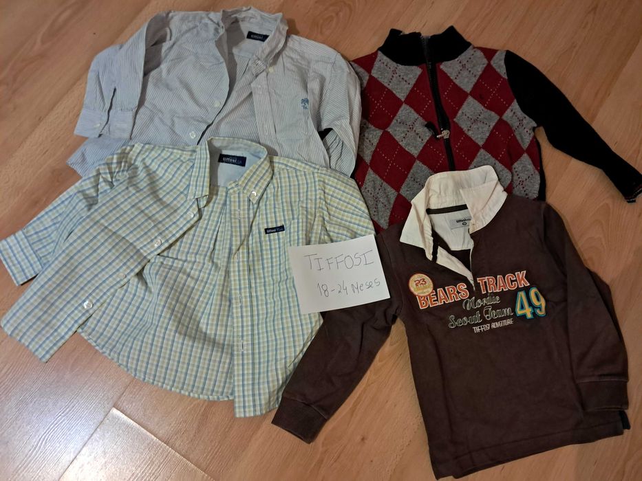 22 PEÇAS podem comprar em separado, menino 18/24meses de marca