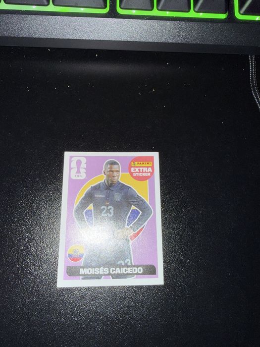 Cromo Caicedo da Panini