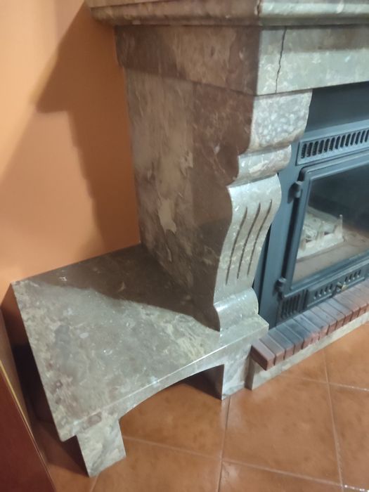 Pedra mármore de lareira ‼️ sem recuperador ‼️