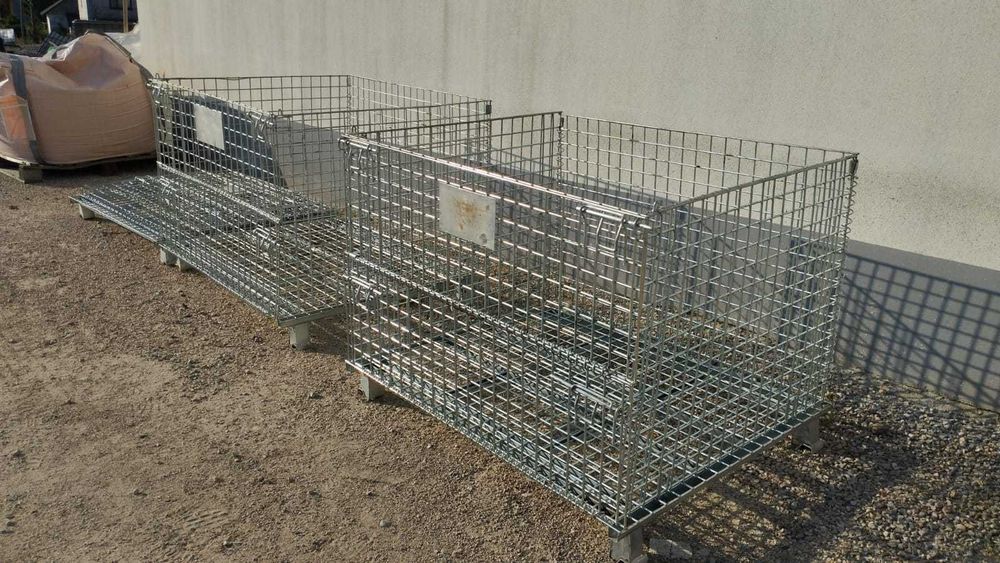 Okazja Kosze metalowe siatkowe ocynkowane typu Gitterbox