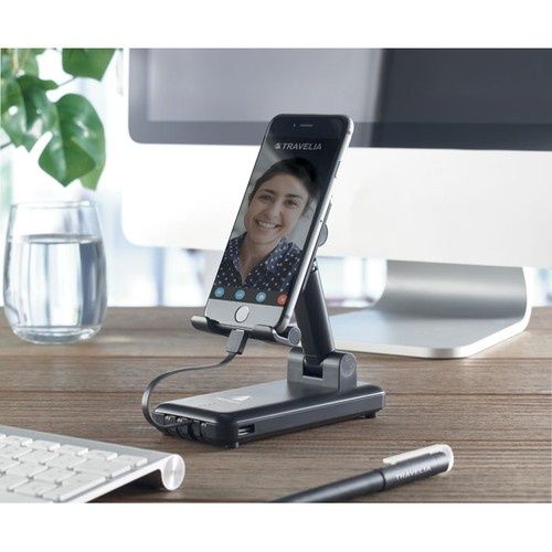 Suporte de Telemóvel Dobrável com Powerbank 10.000mAh