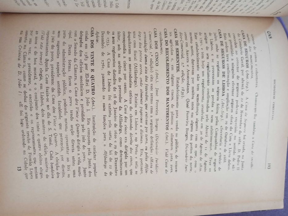 Dicionário Comercial 1945 J. Fontana da Silveira