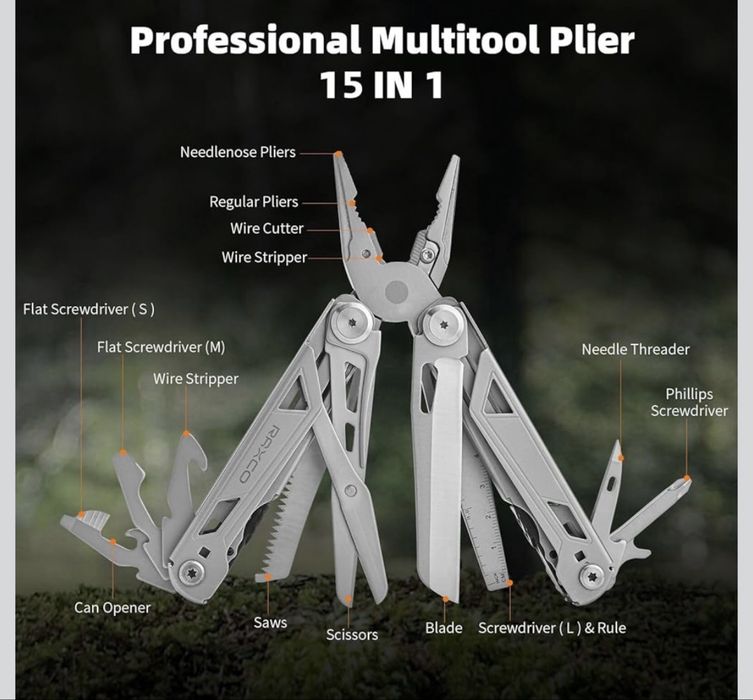 Multitool 15 funkcji nowy jak leatherman daicamping