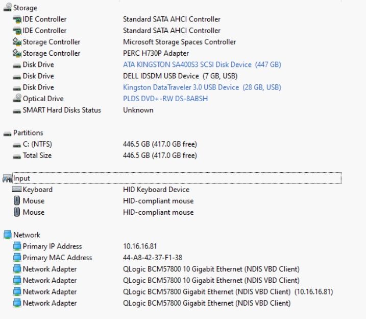 Serwer DELL R730, E5-2667 v4, RAM 160GB, SSD 480GB