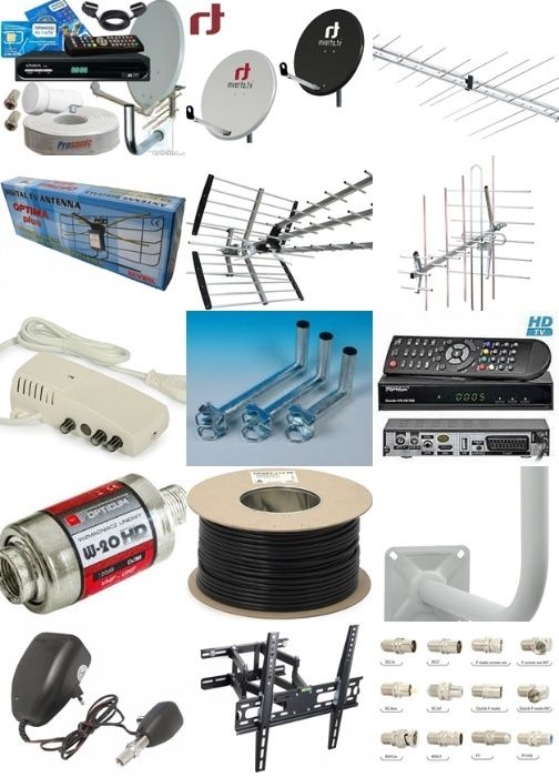 Montaz ustawianie anten SAT naziemnych monitoring Bolesławiec