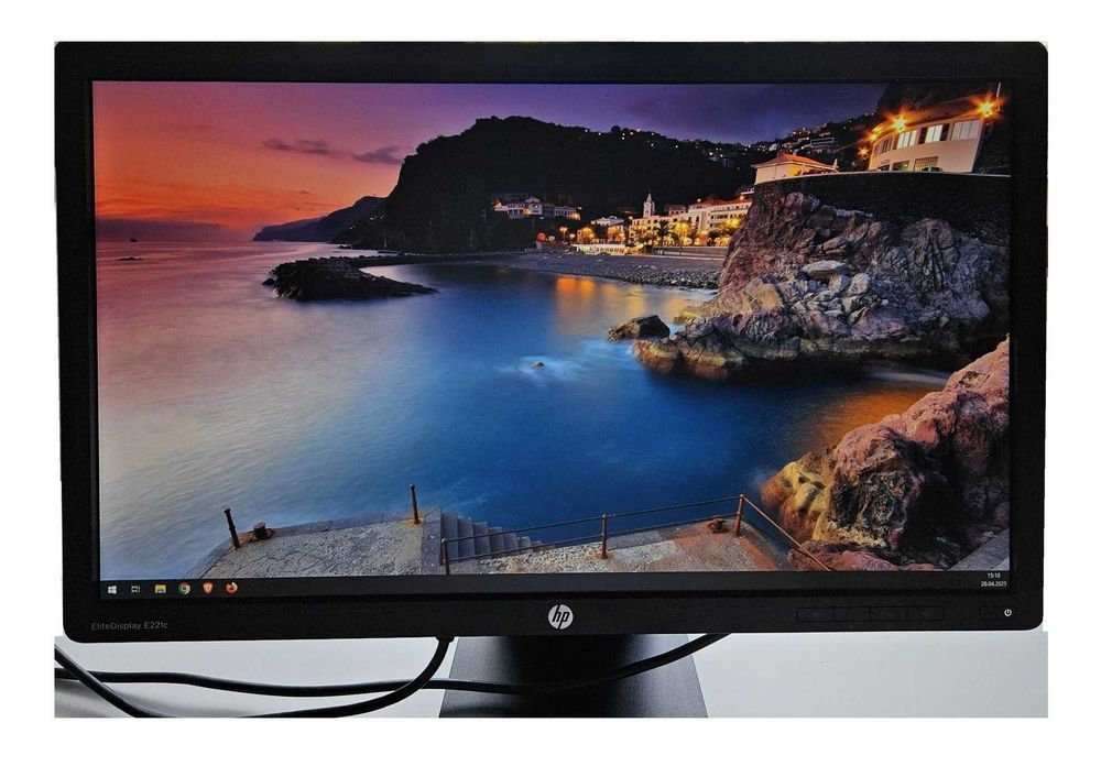 Monitor 22” HP EliteDisplay E221c LED DP VGA FHD 1920x1080 KAMERA USB
