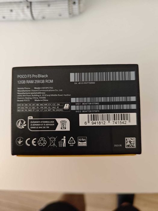 Poco F5 Pro Black 256GB / 12GB RAM – Como Novo (Com Caixa)