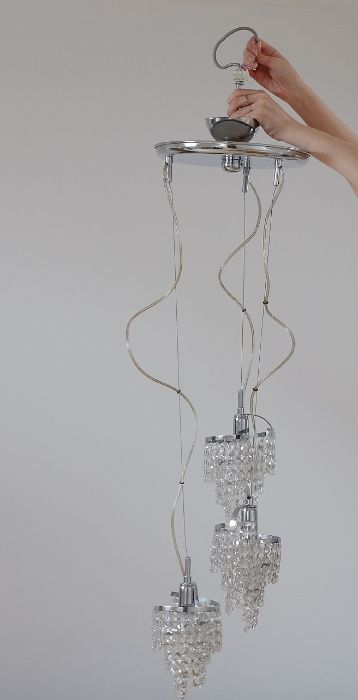 Lampa wisząca - kryształowa