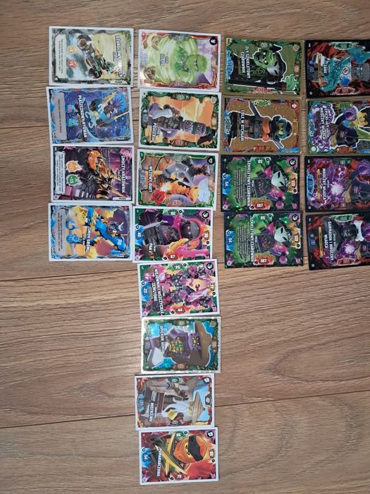 Karty NinjaGo plus Piotruś pan Spiderman