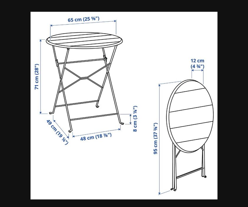 Conjunto mesa e cadeiras Sundso Ikea como novas