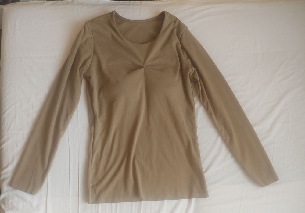 Bluzka fango gładka