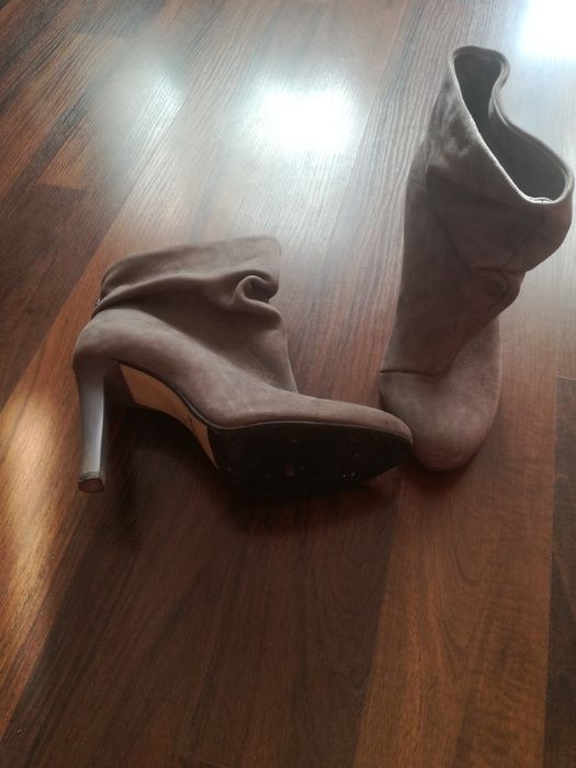 Botki szare badura szpilka