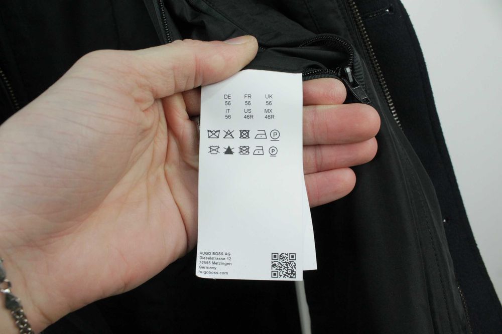 Шикарне брендове пальто Hugo Boss Вовна Кашемір з Утепленням ХЛ 56