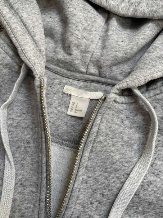 Bluza H&M z kapturem szary melanż S
