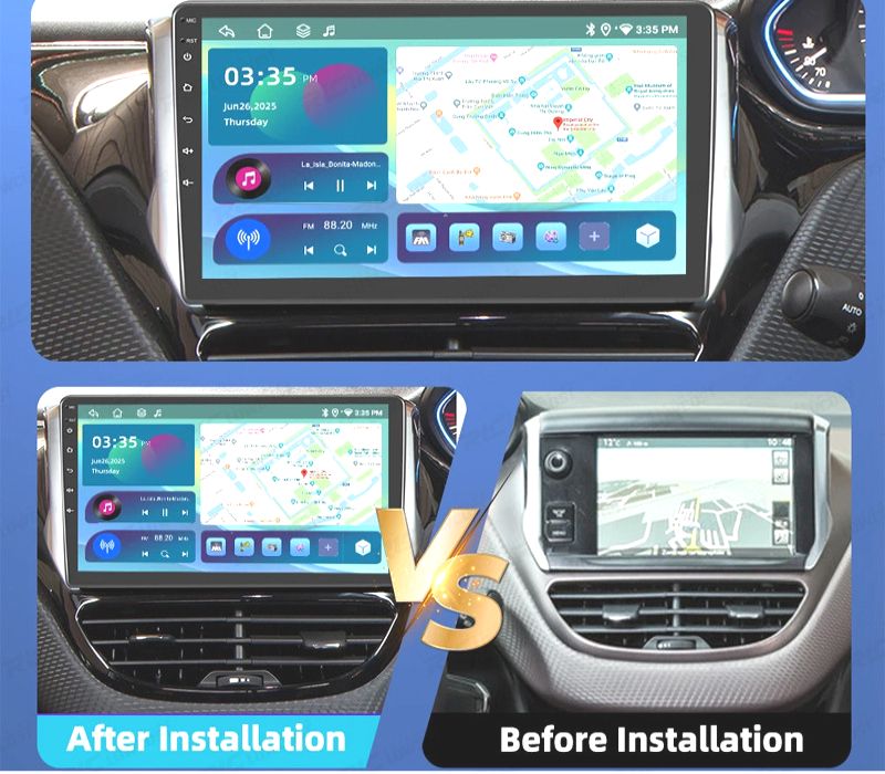 RÁDIO GPS ANDROID 13 PEUGEOT 2008 15-