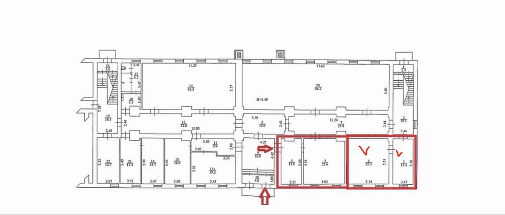 Оренда приміщення 42,7 м² в центрі міста, 1 поверх Воскресенська 16 – pohled 6