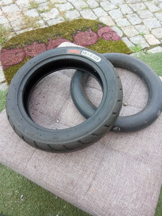 Pneu e câmera de ar de trotineta