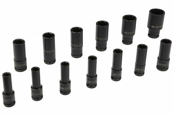 Набір ударних головок Gut Mechanic 1/2” 10–32 мм Германия L-78MM 13 ШТ